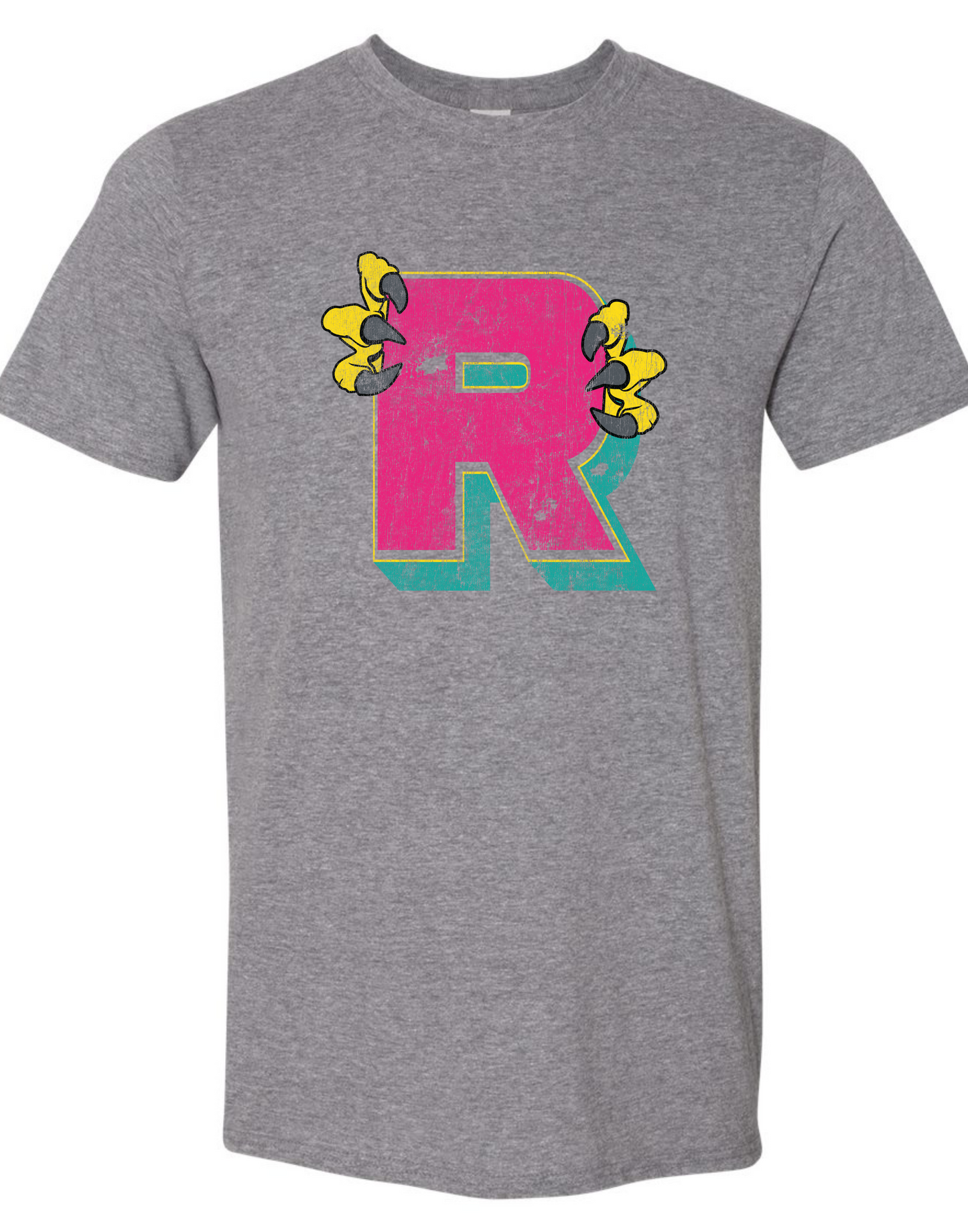 YOUTH OM Raptors Get your Claws out T'shirts Red or Pink "R"