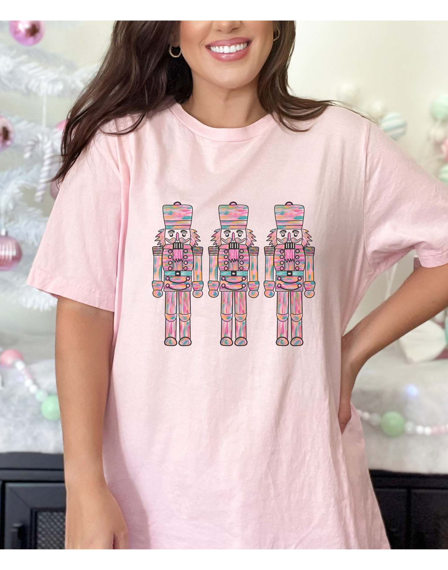 Vintage Fun Nutcracker T'shirts - Pink / Natural colors
