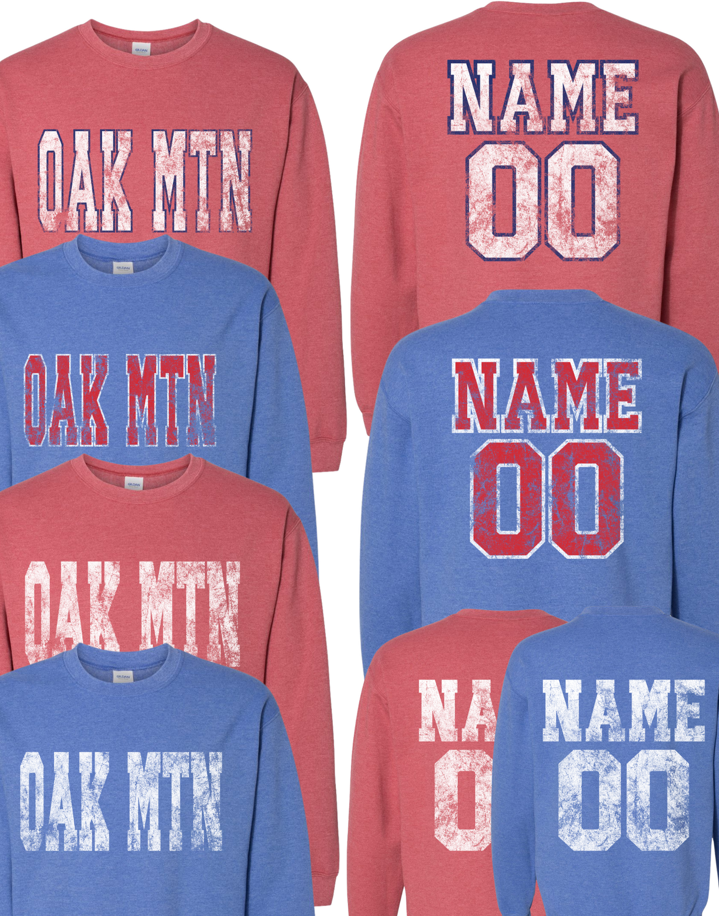 Personalized Name/Number Sweatshirts