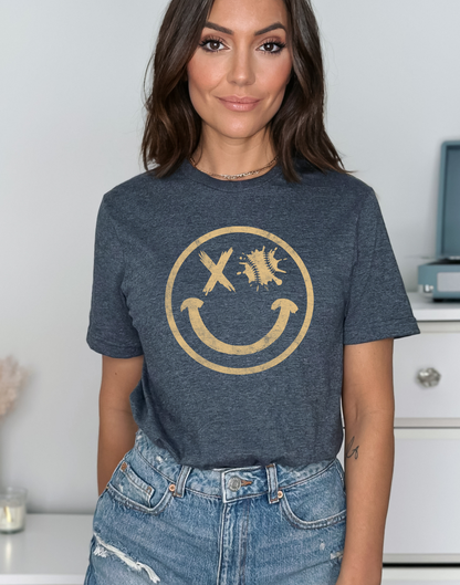 Smile for Baseball - Heather Navy/Heather Royal Blue/Heather Green