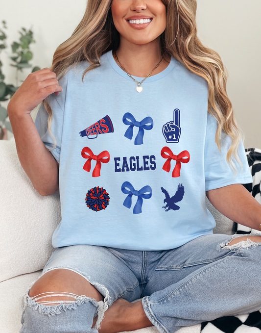 Youth/Adult Cheer Bows and Eagles Various Colors