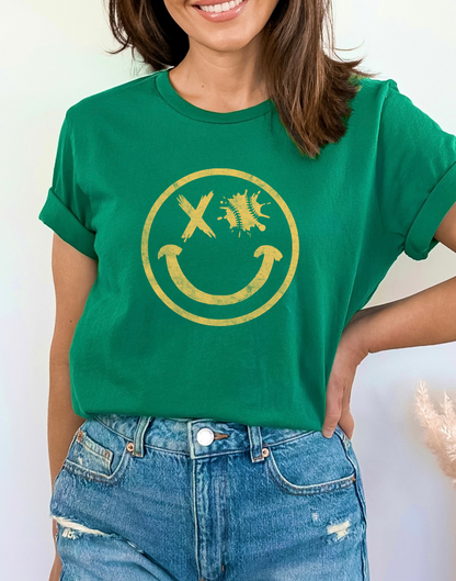 Smile for Baseball - Heather Navy/Heather Royal Blue/Heather Green