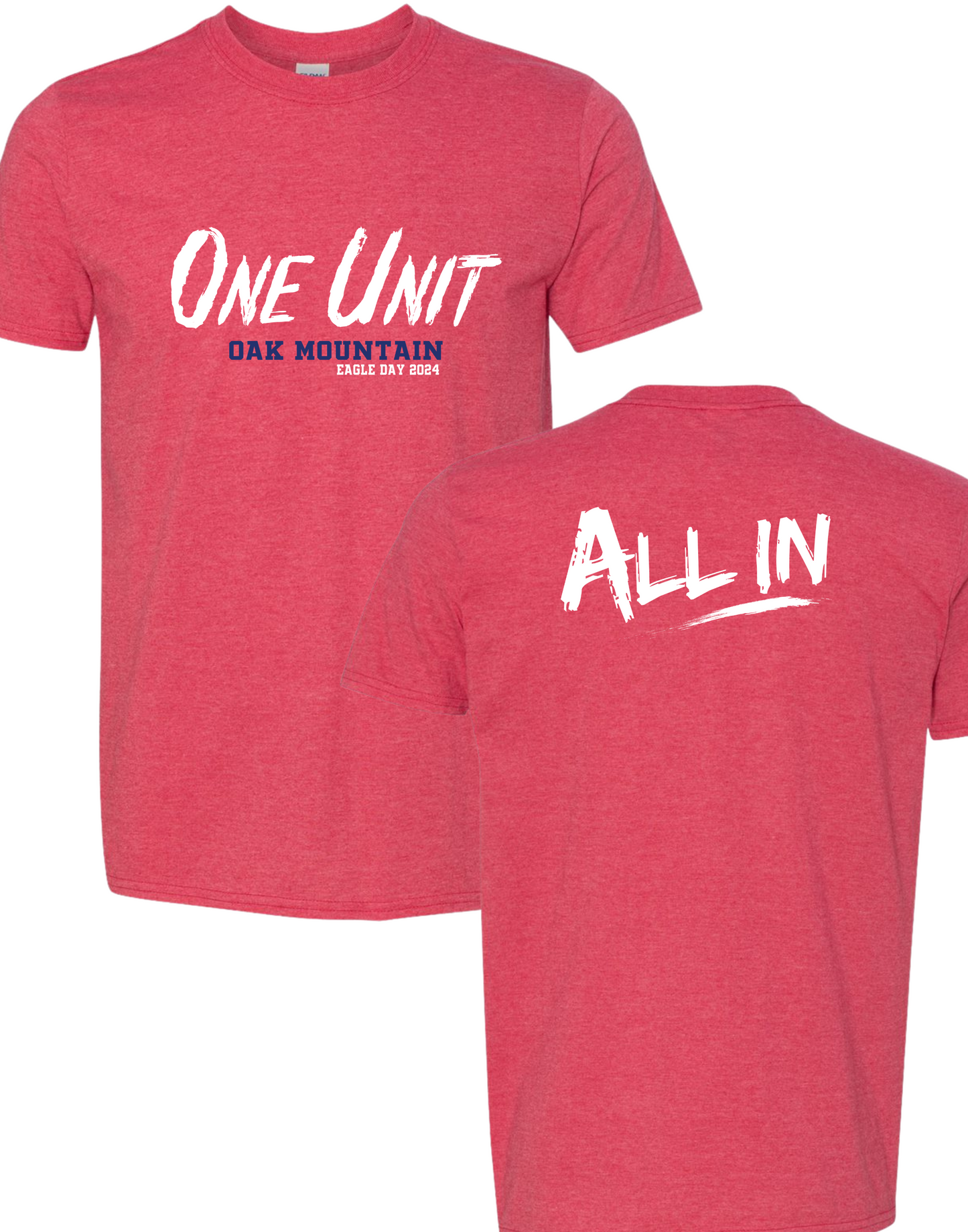 ALL IN EAGLE DAY - Red/Blue Color Ink YOUTH - ADULT