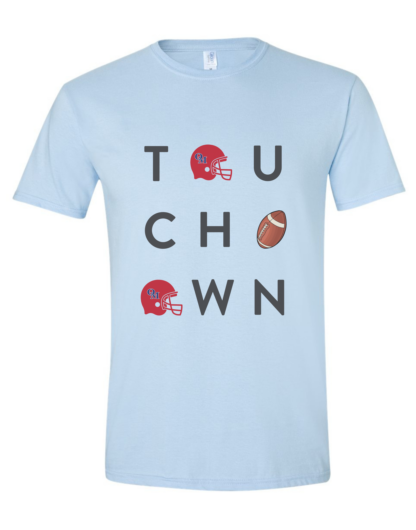 ADULT T'shirts Touchdown Oak Mtn CREWNECKS-multiple colors avail
