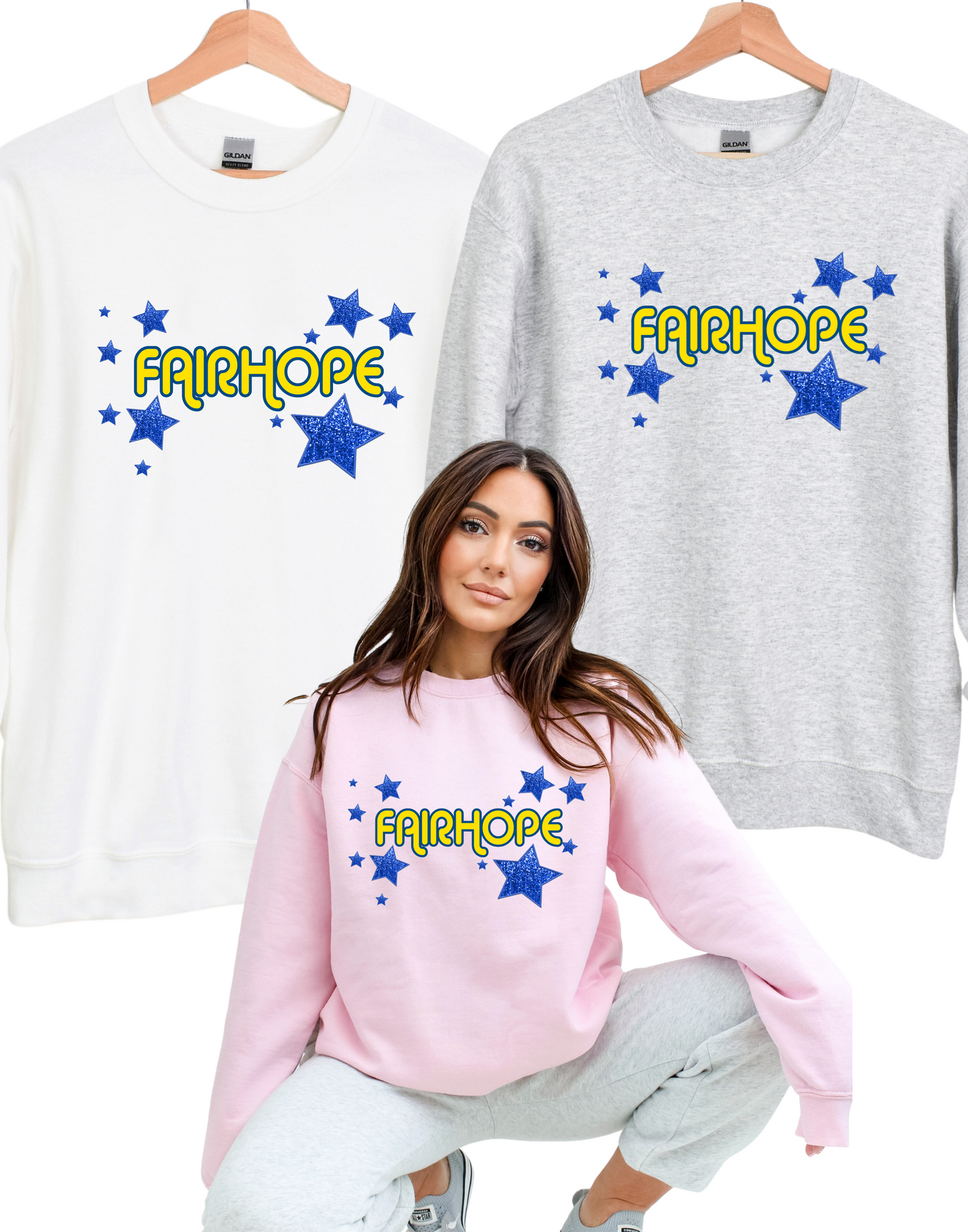 Stars of Fairhope Adult Crewnecks