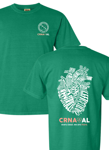 CRNA Comfort Colors Spring Shirts: Grass Green