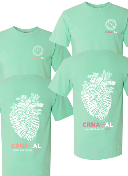 CRNA Comfort Colors Spring Shirts: Island Reef