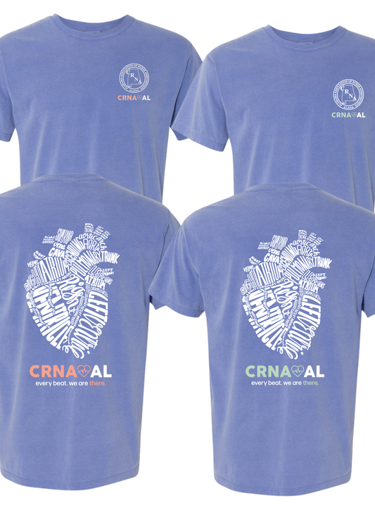 CRNA Comfort Colors Spring Shirts: Periwinkle