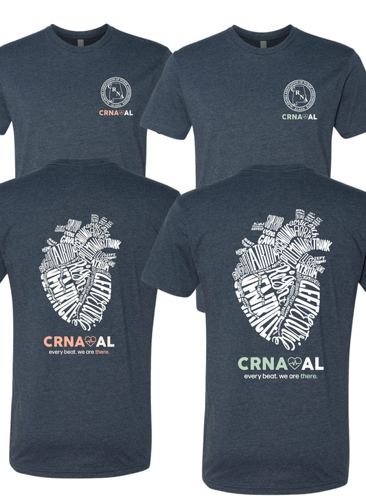CRNA Next Level Spring Shirts: Midnight Navy