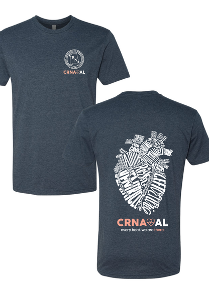 CRNA Next Level Spring Shirts: Midnight Navy
