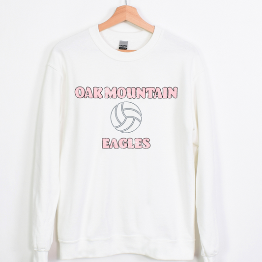 Pretty in Pink Volleyball Crewneck