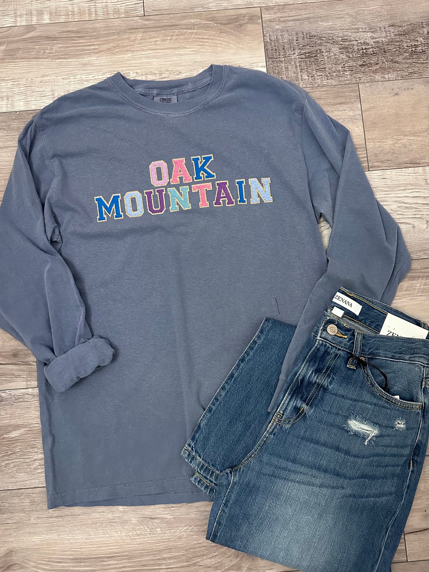 Oak Mountain Winter Varsity print Long Sleeve