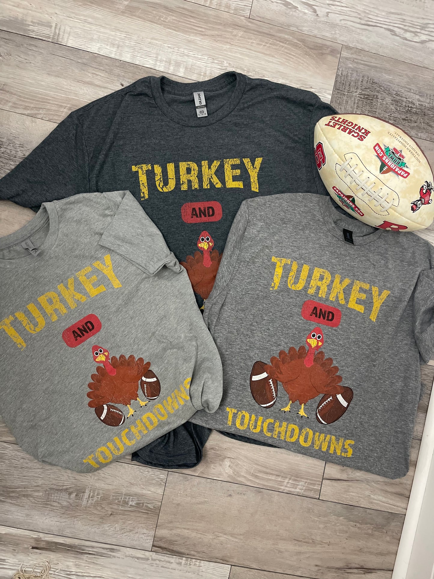 Turkey & Touchdowns T'shirts